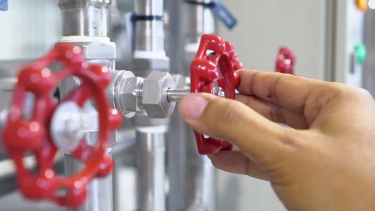 Installation de la vanne à boisseau sphérique de ventilation